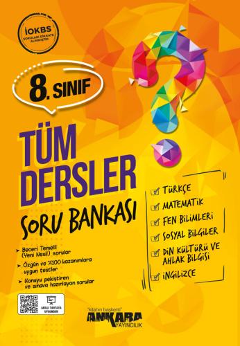 8. Sınıf Tüm Dersler Soru Bankası Ankara Yayıncılık Komisyon