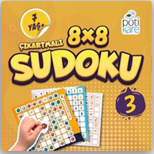 8x8 Çıkartmalı Sudoku 7+ (3) %13 indirimli Kolektif