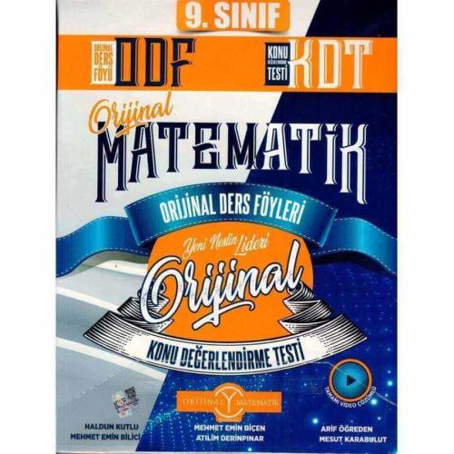 9. Sınıf Matematik ODF KDT Orijinal Ders Föyleri Konu Değerlendirme Te