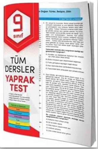 9. Sınıf Tüm Dersler Yaprak Test %20 indirimli Kolektif