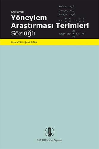 Açıklamalı Yöneylem Araştırması Terimleri Sözlüğü Şenol Altan