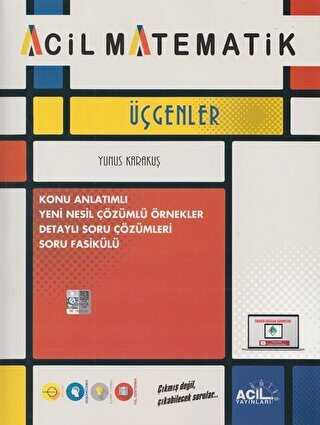 Acil Yayınları Acil Matematik Üçgenler Konu Anlatımlı Soru Fasikülü Yu