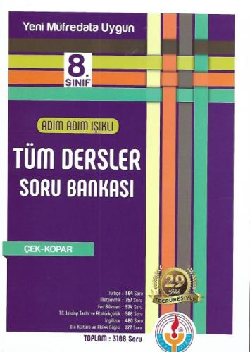 Adım Adım 8. Sınıf Tüm Dersler Soru Bankası Komisyon