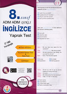 Adım Adım Işıklı 8. Sınıf İngilizce Yaprak Test Kolektif