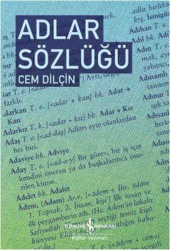 Adlar Sözlüğü (Ciltli) %31 indirimli Cem Dilçin