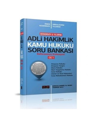 Adli Hakimlik Kamu Hukuku Soru Bankası Cilt 1 Ömer Keskinsoy