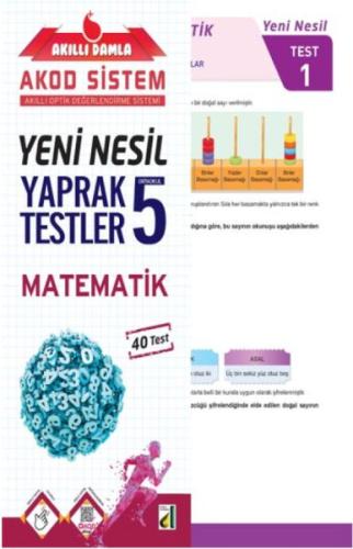 Akıllı Damla Matematik Yeni Nesil Yaprak Testler-5. Sınıf %25 indiriml