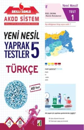 Akıllı Damla Türkçe Yeni Nesil Yaprak Testler-5. Sınıf %25 indirimli K