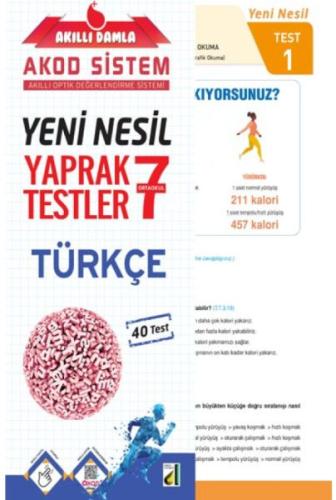 Akıllı Damla Türkçe Yeni Nesil Yaprak Testler-7. Sınıf %25 indirimli K