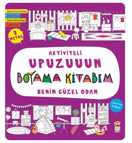 Aktiviteli Upuzuuun Boyama Kitabım - Benim Güzel Odam Asiye Aslı Aslan