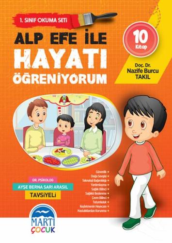 Alp Efe ile Hayatı Öğreniyorum - 1. Sınıf Okuma Seti - 10 Kitap Takım 