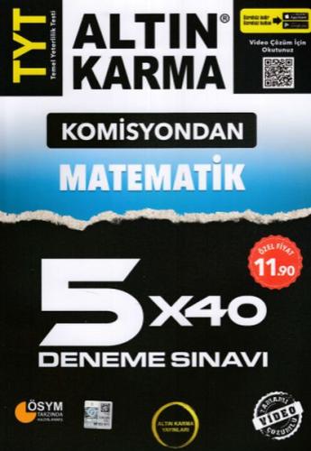 Altın Karma Komisyondan TYT Matematik 5x40 Deneme Sınavı (Yeni) Kolekt