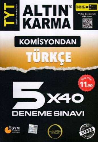 Altın Karma Komisyondan TYT Türkçe 5X40 Deneme Sınavı (Yeni) Kolektif