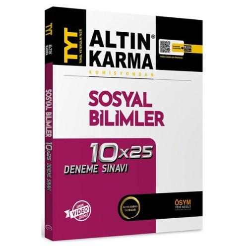 Altın Karma TYT Sosyal Bilimler Tamamı Video Çözümlü 10x25 Deneme Sına