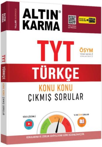 Altın Karma TYT Türkçe Konu Konu Çıkmış Sorular (Yeni) %25 indirimli K
