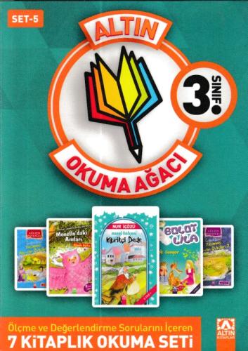 Altın Okuma Ağacı - 3. Sınıf Set 5 (Koyu Yeşil Kapak) Komisyon