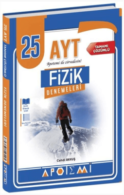 Apotemi Yayınları AYT Fizik 25'li Deneme Cehdi Akkuş