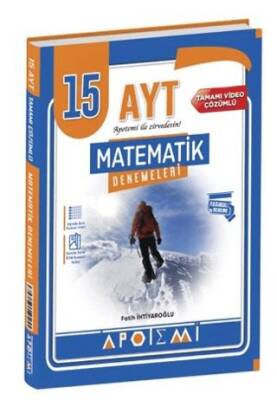 Apotemi Yayınları AYT Matematik 15 Çözümlü Deneme Kolektif