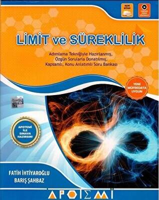 Apotemi Yayınları YKS AYT Matematik Limit ve Süreklilik Konu Anlatımlı