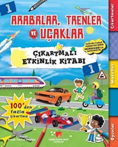 Arabalar, Trenler ve Uçaklar - Çıkartmalı Etkinlik Kitabı 1 %17 indiri