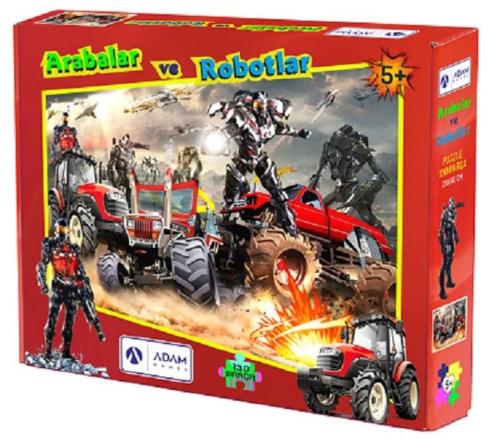 Arabalar ve Robotlar 150 Parça Puzzle (28x40)