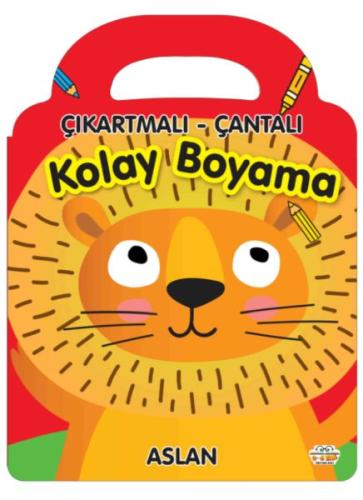 Aslan - Çıkartmalı-Çantalı Kolay Boyama %23 indirimli Kolektif