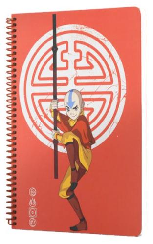 Avatar Aang Spiralli Defter Kırmızı