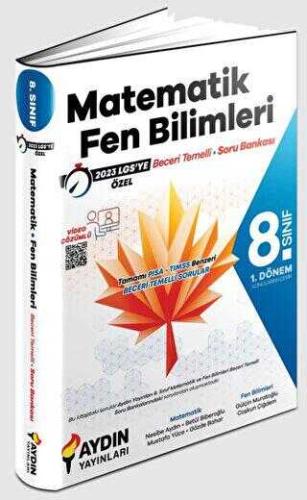 Aydın Yayınları 8. Sınıf 1. Dönem Matematik ve Fen Bilimleri Beceri Te