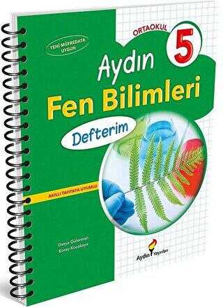 Aydın Yayınları Ortaokul 5 Aydın Fen Bilimleri Defterim Kolektif