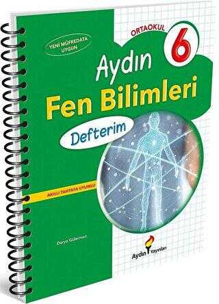 Aydın Yayınları Ortaokul 6 Aydın Fen Bilimleri Defterim Derya Gülerman