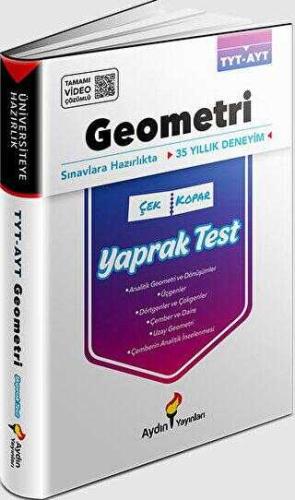 Aydın Yayınları TYT AYT Geometri Yaprak Testler Kolektif