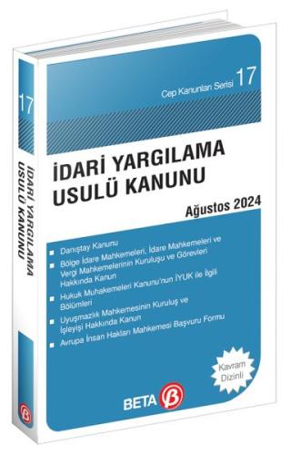 Cep Kanunları Serisi 17 - İdari Yargılama Usulü Kanunu (Yeni) %3 indir