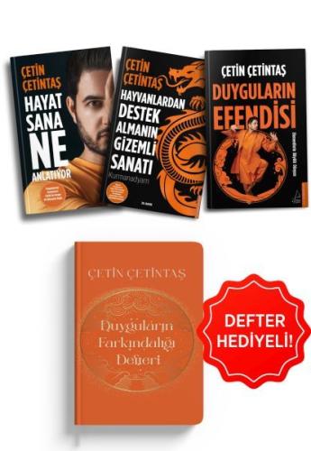 Çetin Çetintaş Kitap Seti Defter Hediyeli (3 Kitap) %14 indirimli Çeti