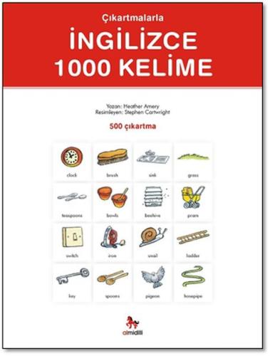 Çıkartmalarla İngilizce 1000 Kelime (500 Çıkartma) Heather Amery