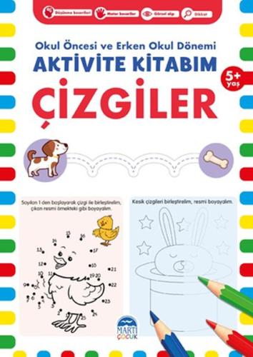 Çizgiler 5+ Yaş - Okul Öncesi ve Erken Okul Dönemi Aktivite Kitabım %3