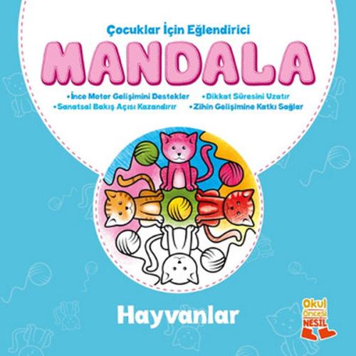 Çocuklar İçin Eğlendirici Mandala - Hayvanlar Kolektif