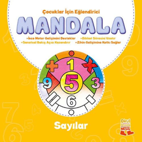 Çocuklar İçin Eğlendirici Mandala - Sayılar Kolektif