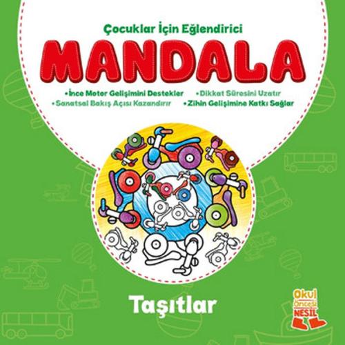 Çocuklar İçin Eğlendirici Mandala - Taşıtlar Kolektif