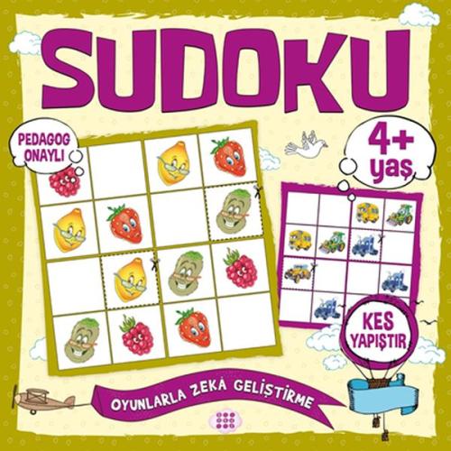 Çocuklar İçin Sudoku - Kes Yapıştır (4+ Yaş) Kolektıf