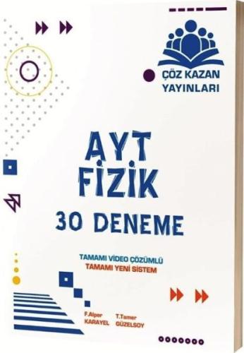 Çöz Kazan AYT Fizik 30 lu Deneme Sınavı (Yeni) %20 indirimli Tamer Güz