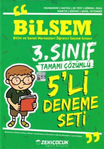 Çözüm Akademi 3. Sınıf Bilsem 5'li Deneme Seti (Yeni) %20 indirimli Ko