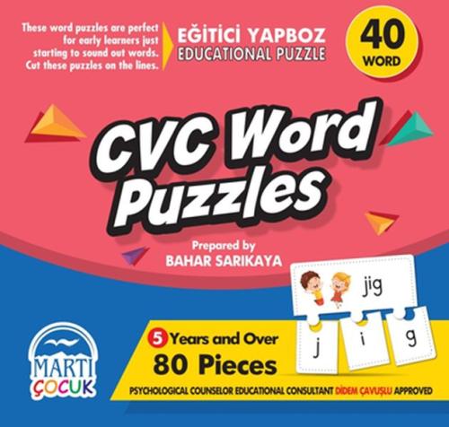 Cvc Word Puzzles - Eğitici Yapboz %25 indirimli Kolektif