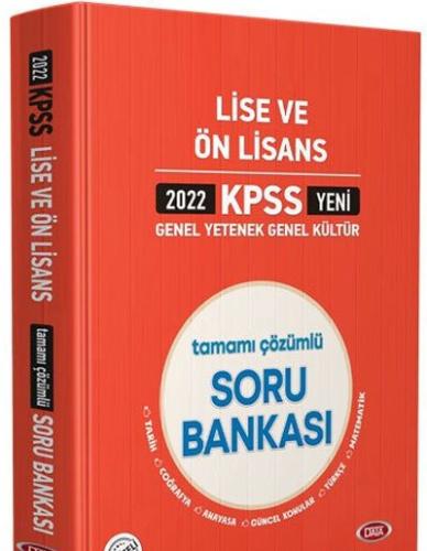 Data 2022 KPSS Genel Yetenek Genel Kültür Lise ve Ön Lisans Tamamı Çöz