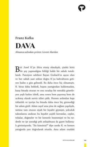 Dava %14 indirimli Franz Kafka