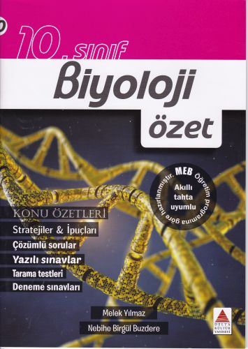 Delta Kültür 10. Sınıf Biyoloji Özet %18 indirimli Melek Yılmaz