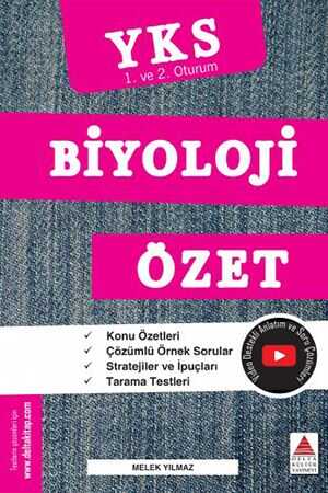 Delta Kültür YKS 1. ve 2. Oturum Biyoloji Özet %18 indirimli Melek Yıl