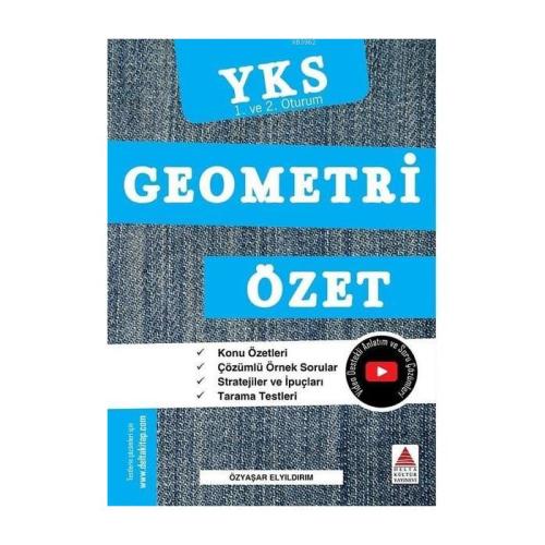 Delta Kültür YKS 1. ve 2. Oturum Geometri Özet (Yeni) %18 indirimli Öz