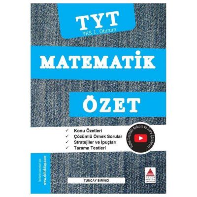 Delta Kültür YKS TYT 1. Oturum Matematik Özet (Yeni) %18 indirimli Tun