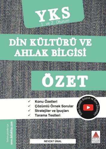 Delta TYT AYT Din Kültürü ve Ahlak Bilgisi Özet YKS 1. ve 2. Oturum (Y