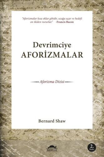 Devrimciye Aforizmalar %18 indirimli Bernard Shaw